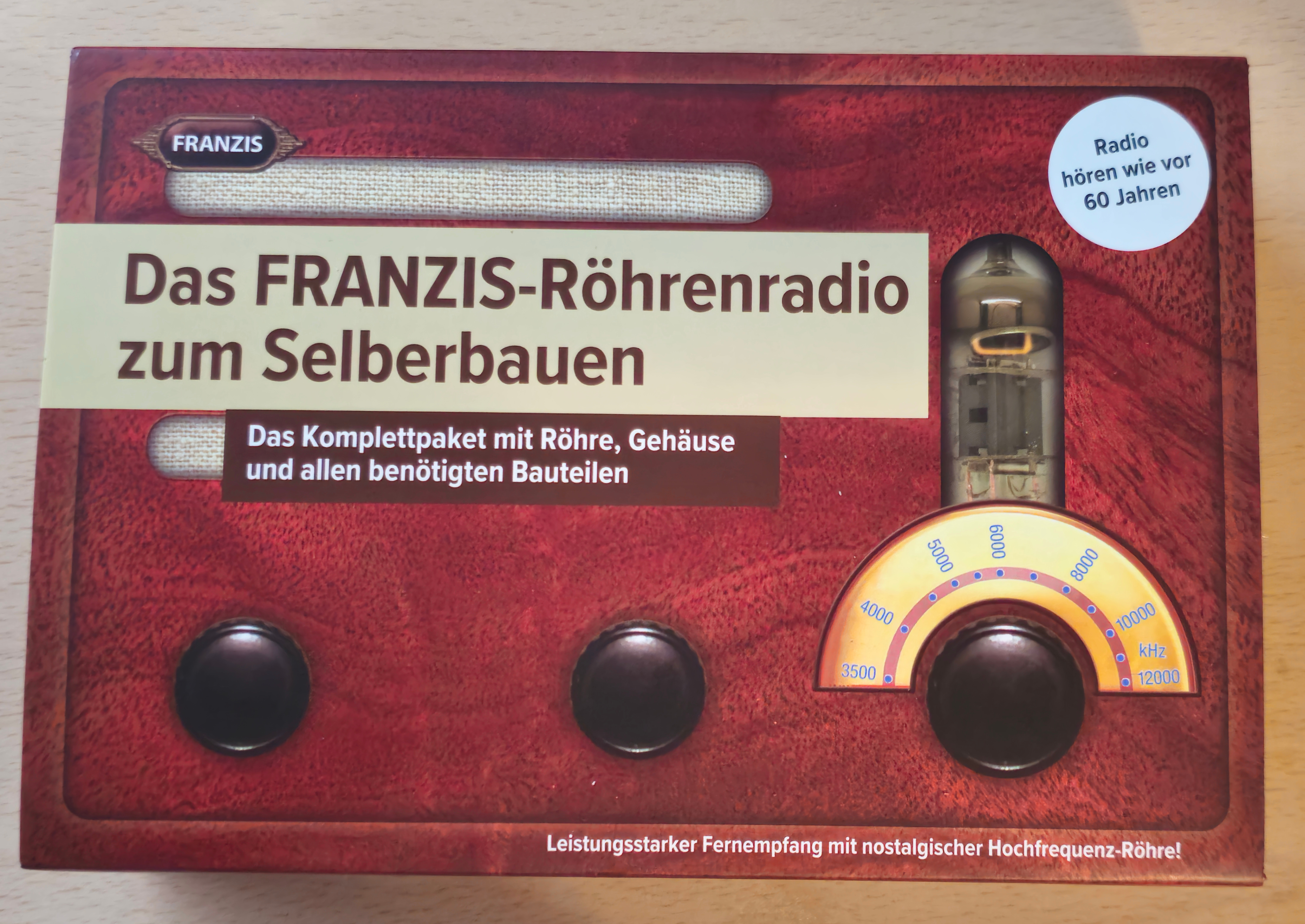 Kit de radio Franzis-Röhrenradio